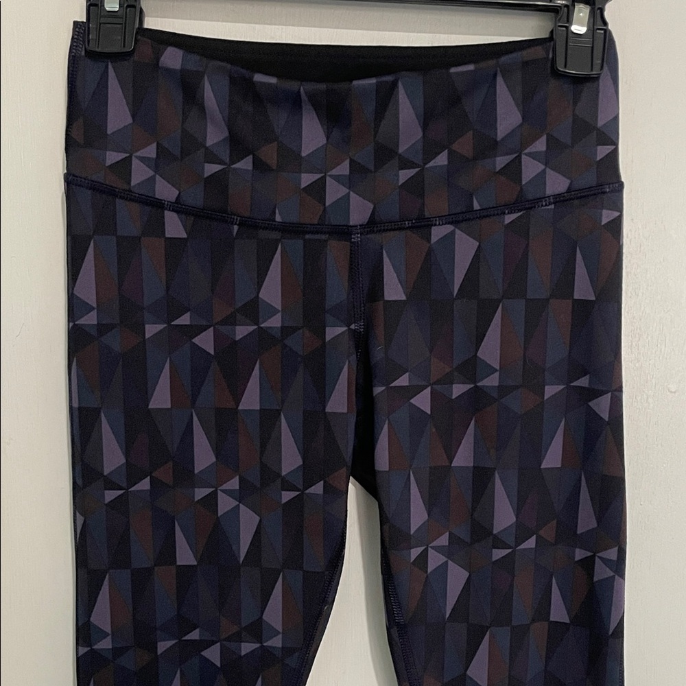lululemon athletica Geometric Pattern Leggings - Black and Purple